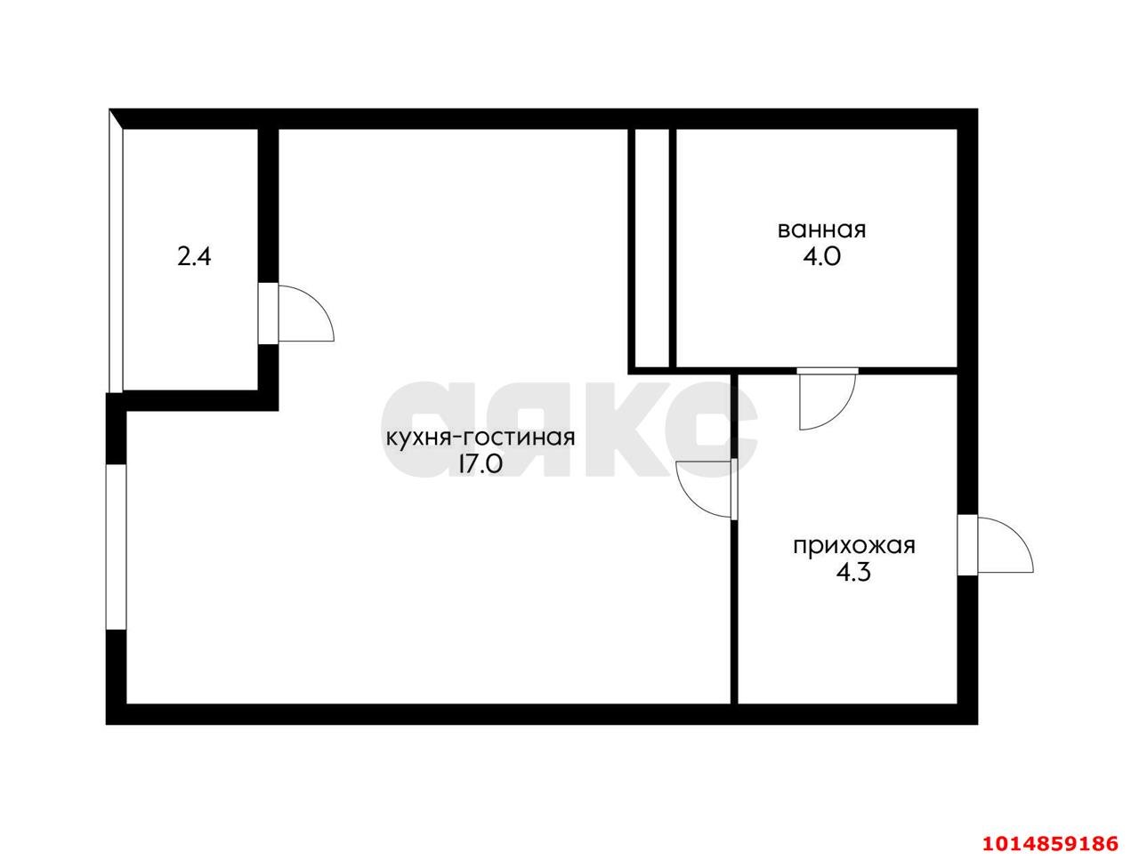 Фото №2: Студия 28 м² - Краснодар, Фестивальный, ул. Круговая, 4/1к3