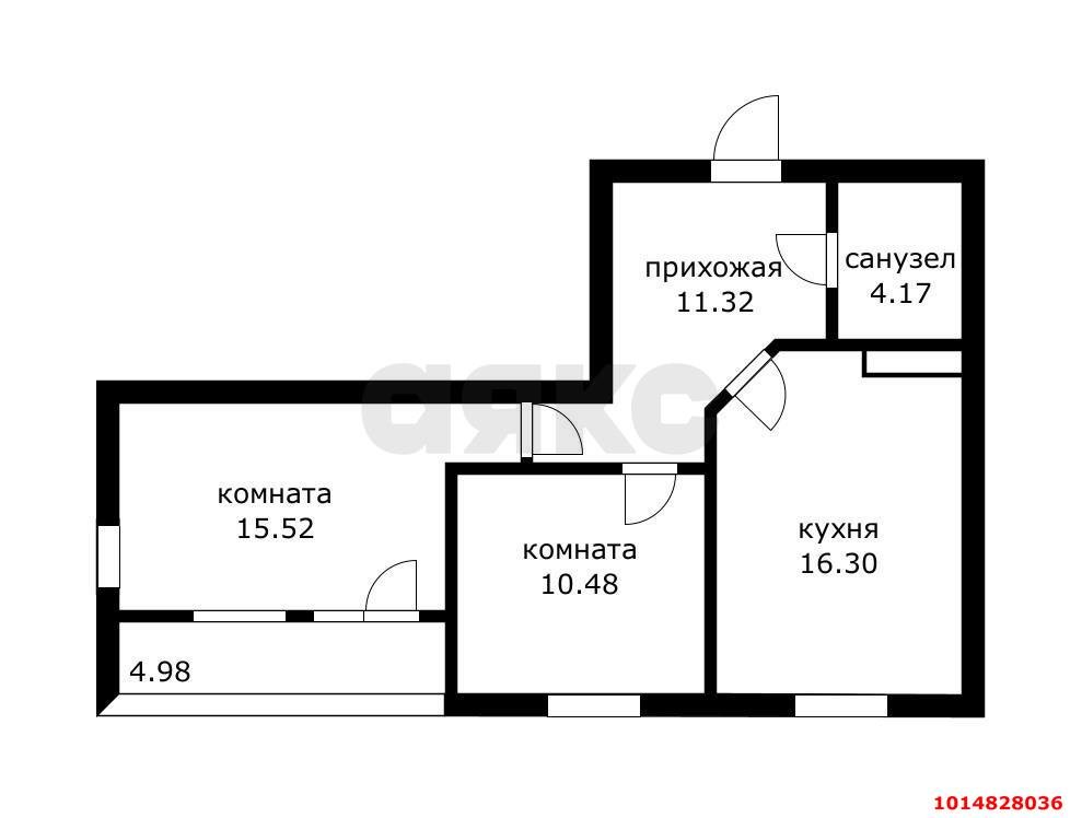 Фото №10: 2-комнатная квартира 65 м² - Краснодар, жилой комплекс Архитектор, ул. Наставников, 11