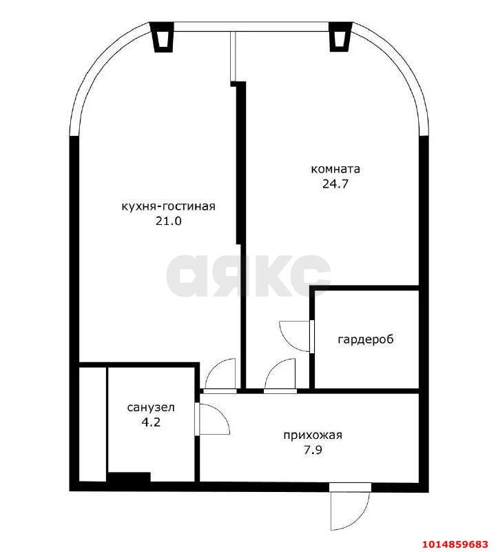Фото №18: 1-комнатная квартира 57 м² - Краснодар, ЖК Краснодар Сити, ул. Шоссе Нефтяников, 18к4