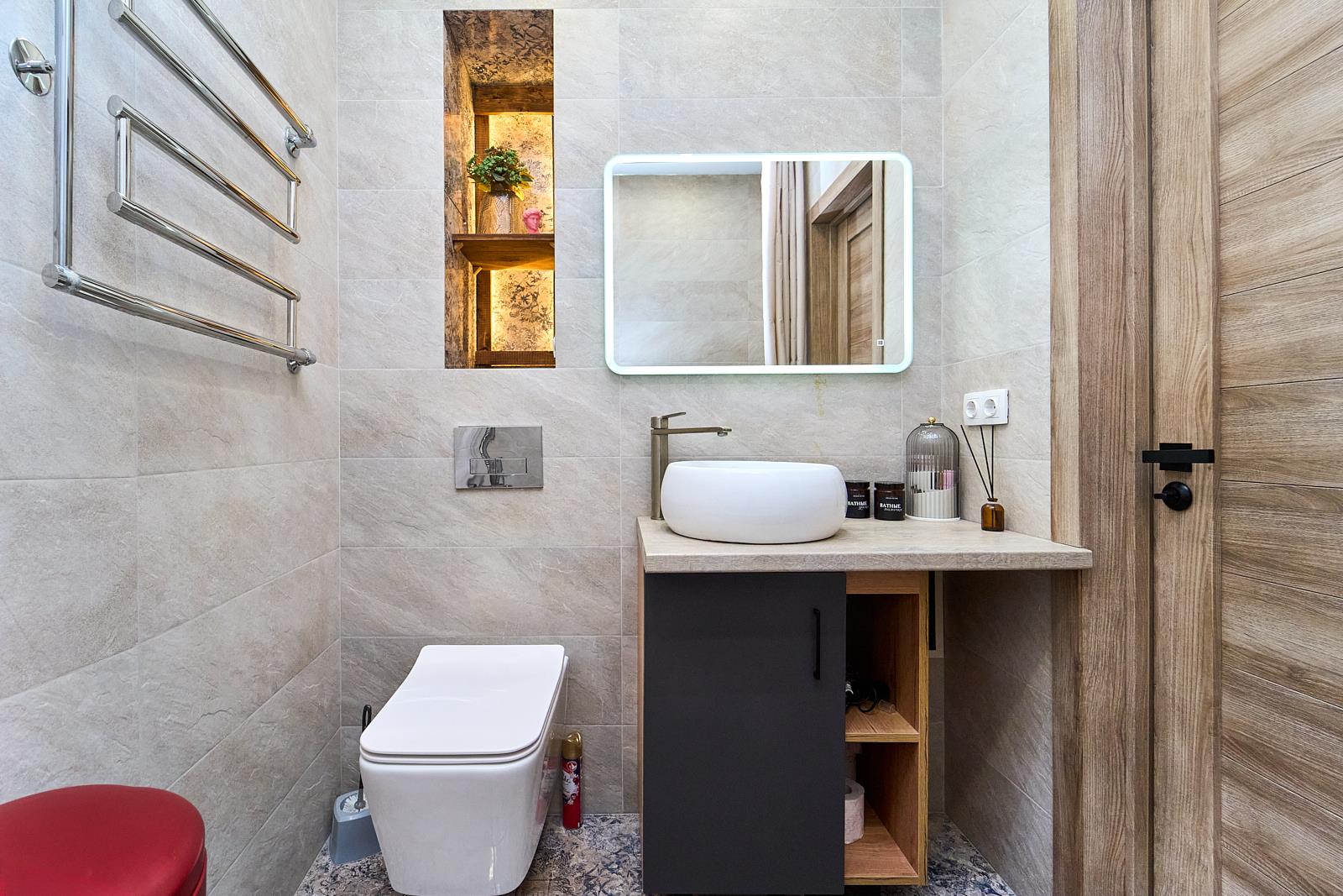 Фото №13: 1-комнатная квартира 43 м² - Краснодар, Прикубанский внутригородской округ, Молодёжный, мкр. жилой комплекс Абрикос, ул. 5-я Дорожная, 68к2