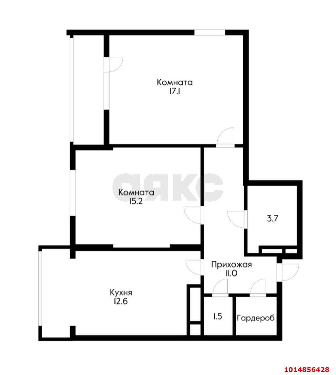 Фото №16: 2-комнатная квартира 69 м² - Знаменский, Родные Просторы, ул. Природная, 10Бк1