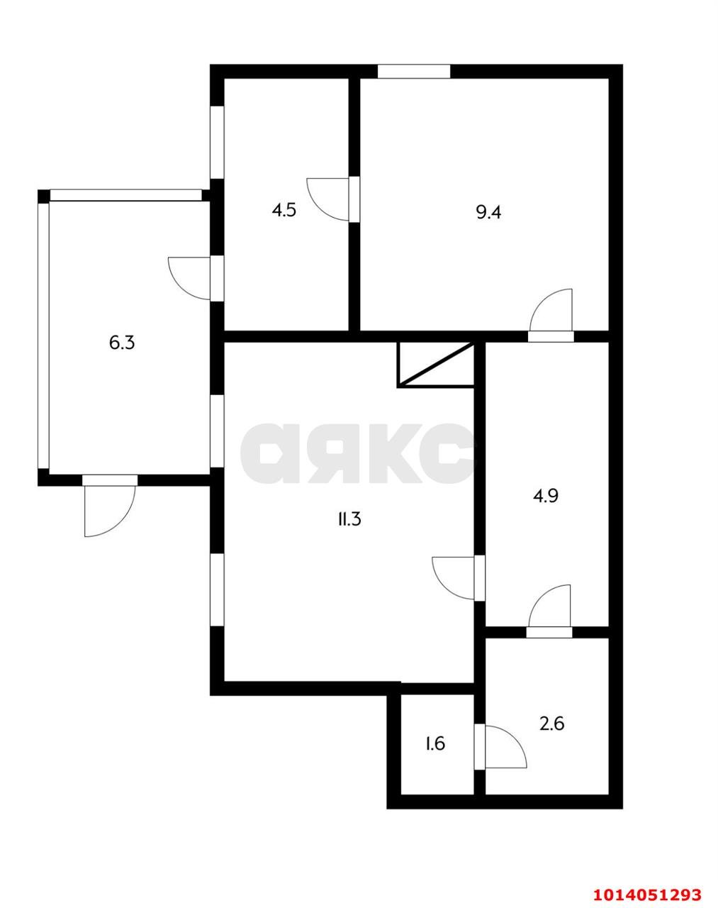 Фото №7: 2-комнатная квартира 40 м² - Краснодар, Центральный, ул. Гоголя, 40