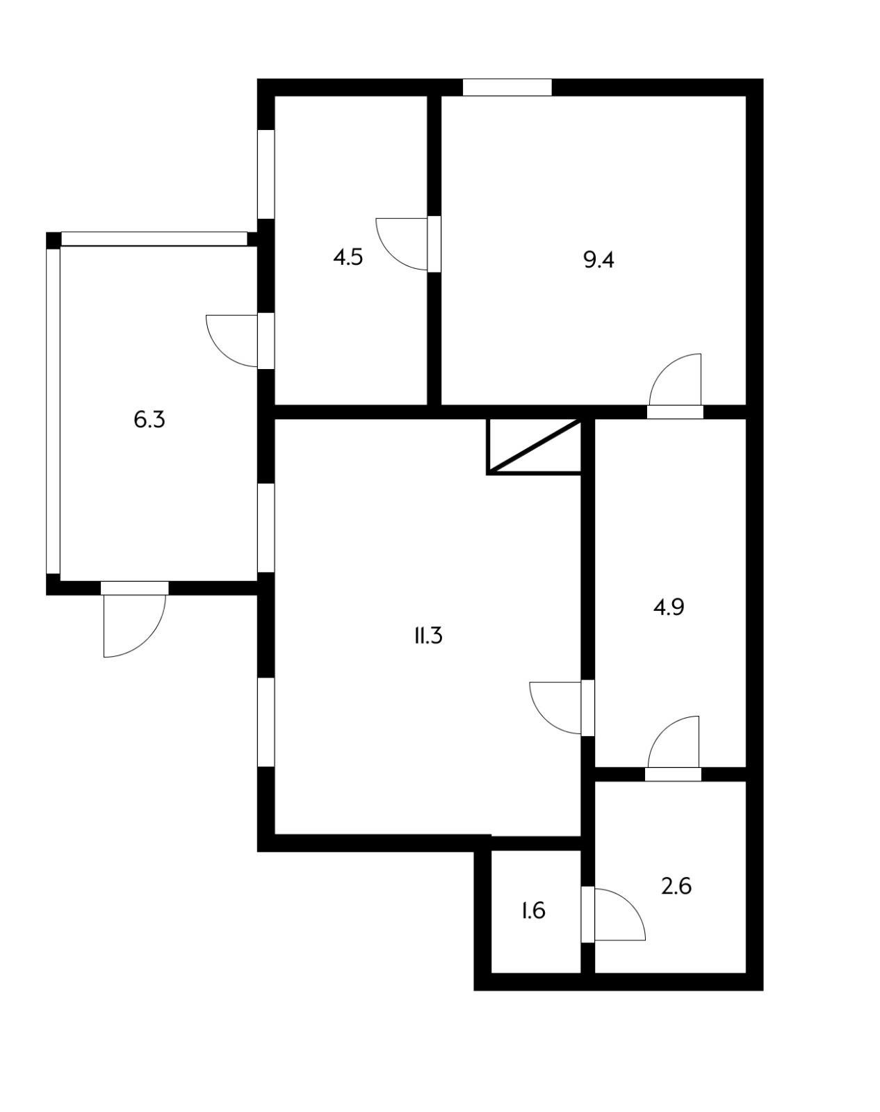 Фото №7: 2-комнатная квартира 40 м² - Краснодар, Западный внутригородской округ, мкр. Центральный, ул. Гоголя, 40