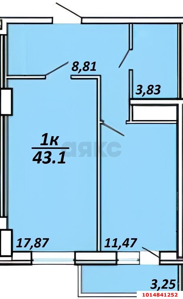 Фото №4: 1-комнатная квартира 46 м² - Краснодар, Музыкальный, ул. Российская, 257/7