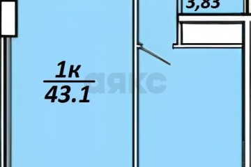 Фото №4: 1-комнатная квартира 46 м² - Краснодар, мкр. имени Петра Метальникова, ул. Петра Метальникова, 5к2