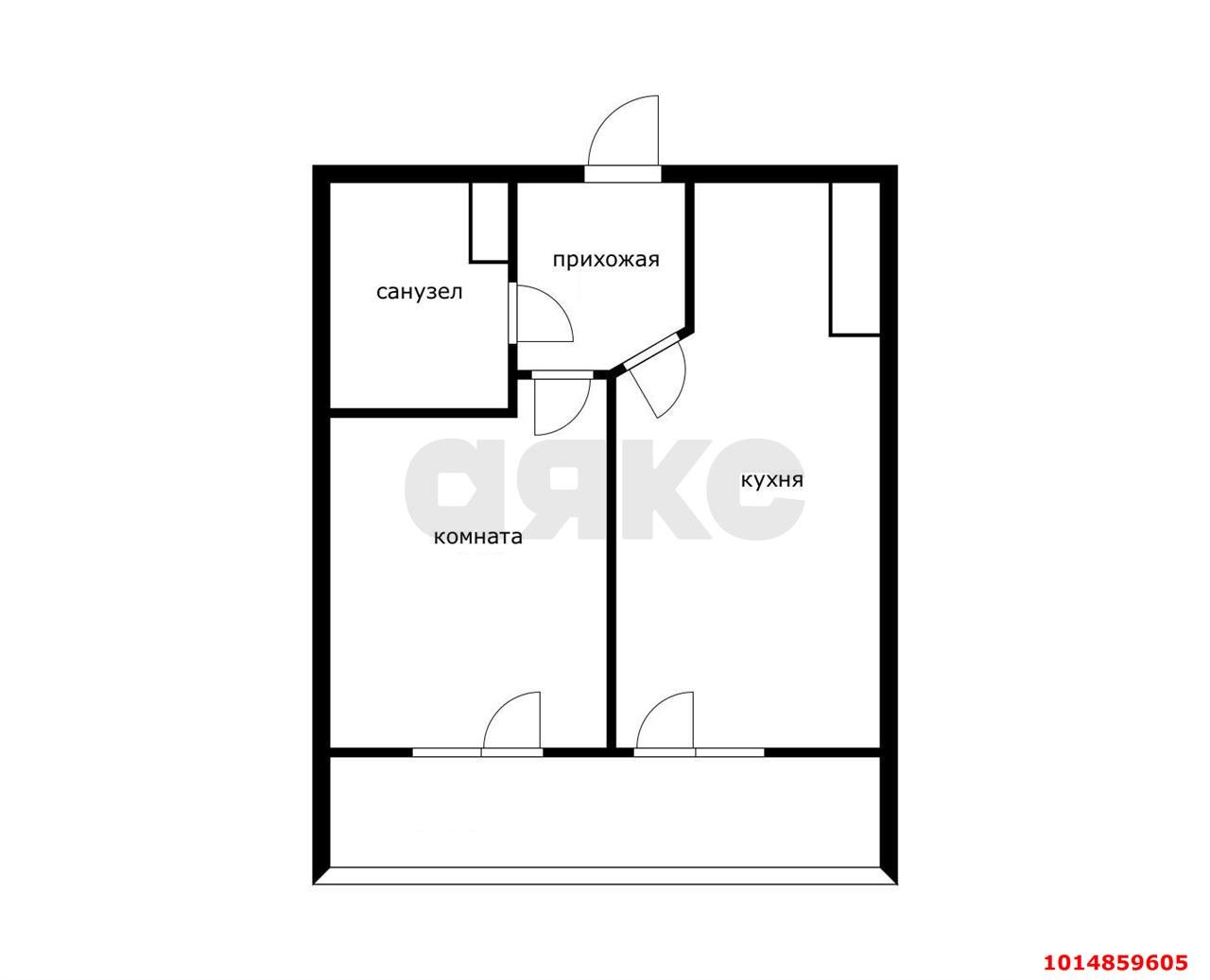 Фото №17: 1-комнатная квартира 34 м² - Краснодар, имени Петра Метальникова, ул. Петра Метальникова, 36