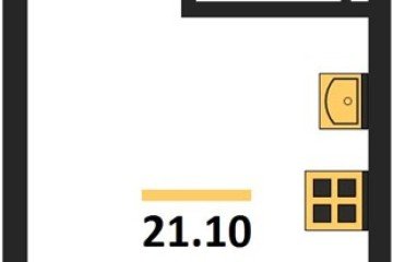 Фото №1: Студия 21 м² - Краснодар, мкр. Прикубанский внутригородской округ, 