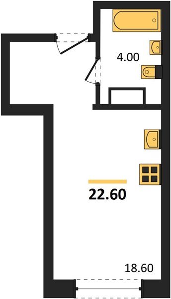 Фото №1: Студия 22 м² - Краснодар, Догма Парк, мкр. Прикубанский внутригородской округ