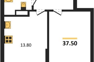 Фото №1: 1-комнатная квартира 37 м² - Краснодар, мкр. Прикубанский внутригородской округ, 