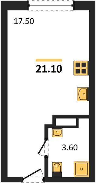 Фото №1: Студия 21 м² - Краснодар, Догма Парк, мкр. Прикубанский внутригородской округ