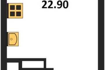 Фото №1: Студия 22 м² - Краснодар, мкр. Прикубанский внутригородской округ, 