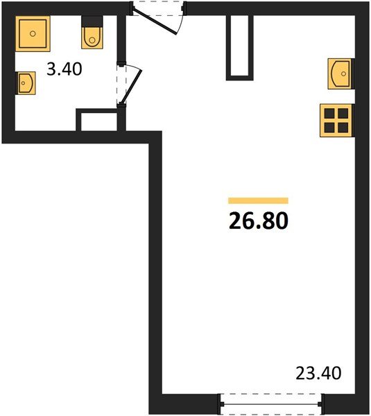 Фото №1: Студия 26 м² - Краснодар, Догма Парк, мкр. Прикубанский внутригородской округ