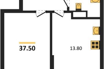 Фото №1: 1-комнатная квартира 37 м² - Краснодар, мкр. Прикубанский внутригородской округ, 