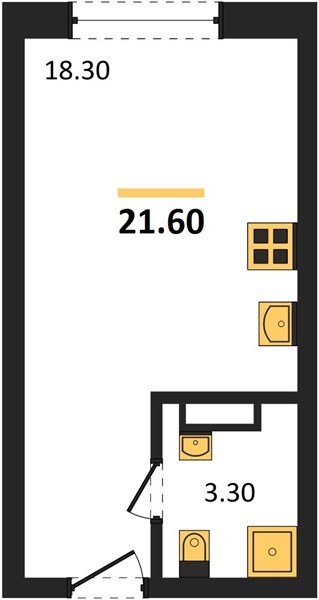 Фото №1: Студия 21 м² - Краснодар, Догма Парк, мкр. Прикубанский внутригородской округ