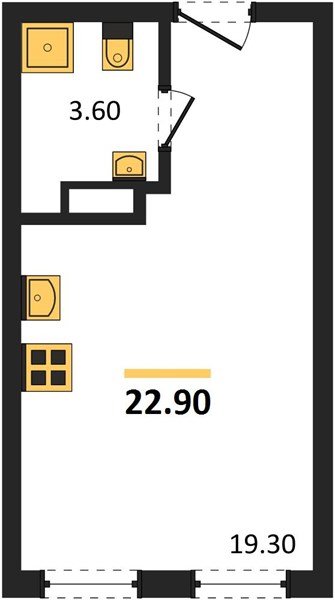 Фото №1: Студия 22 м² - Краснодар, Прикубанский внутригородской округ, мкр. Догма Парк