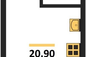 Фото №1: Студия 20 м² - Краснодар, мкр. Догма Парк, 