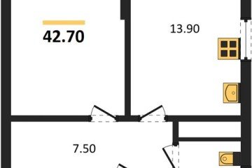 Фото №1: 1-комнатная квартира 42 м² - Краснодар, мкр. Догма Парк, 