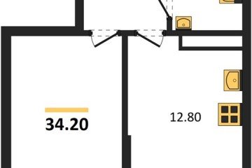 Фото №1: 1-комнатная квартира 34 м² - Краснодар, мкр. Догма Парк, 