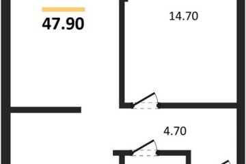 Фото №1: 1-комнатная квартира 47 м² - Краснодар, мкр. Догма Парк, 