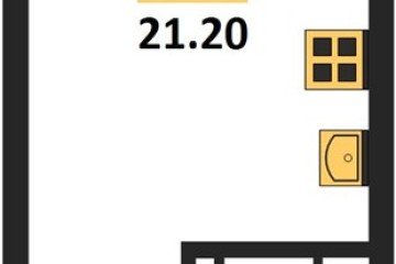 Фото №1: Студия 21 м² - Краснодар, мкр. Догма Парк, 