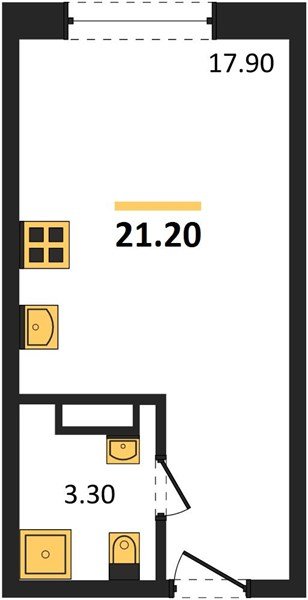 Фото №1: Студия 21 м² - Краснодар, Догма Парк, мкр. Прикубанский внутригородской округ
