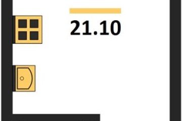 Фото №1: Студия 21 м² - Краснодар, мкр. Прикубанский внутригородской округ, 