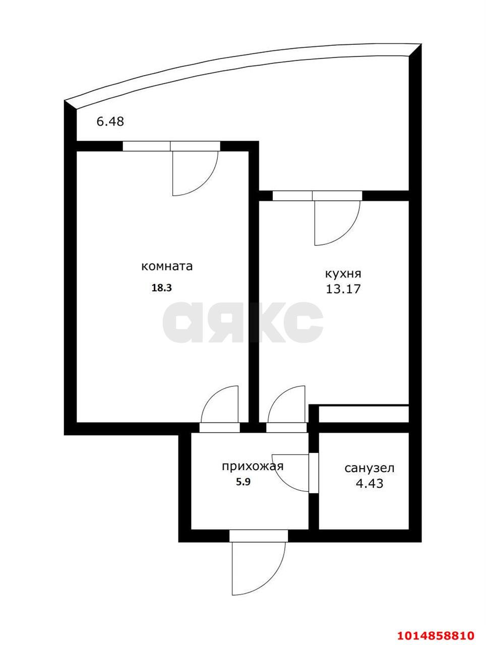 Фото №9: 1-комнатная квартира 41 м² - Краснодар, жилой комплекс Элегант, ул. Старокубанская, 137/1