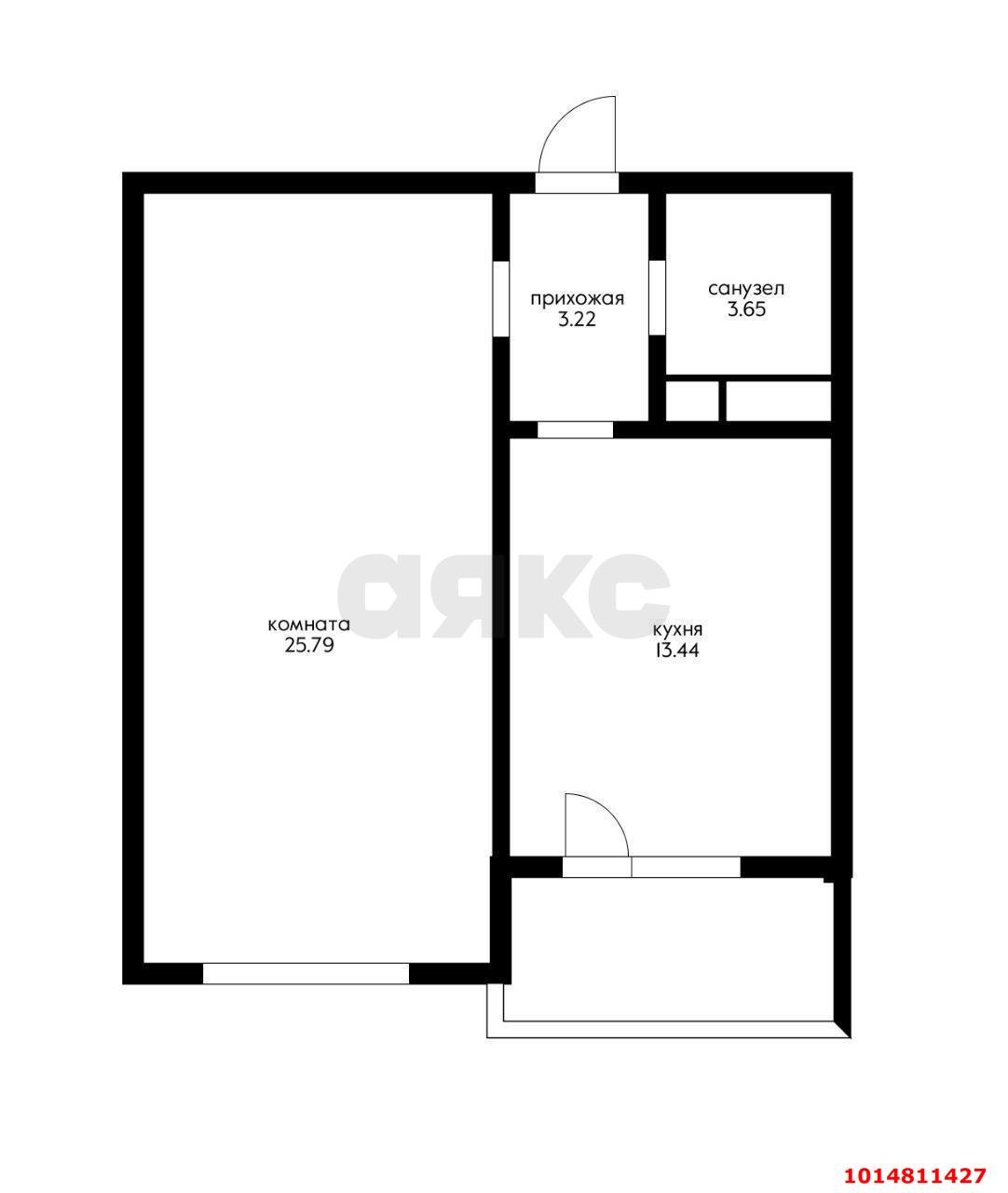 Фото №11: 1-комнатная квартира 50 м² - Краснодар, Центральный, ул. Фабричная, 10