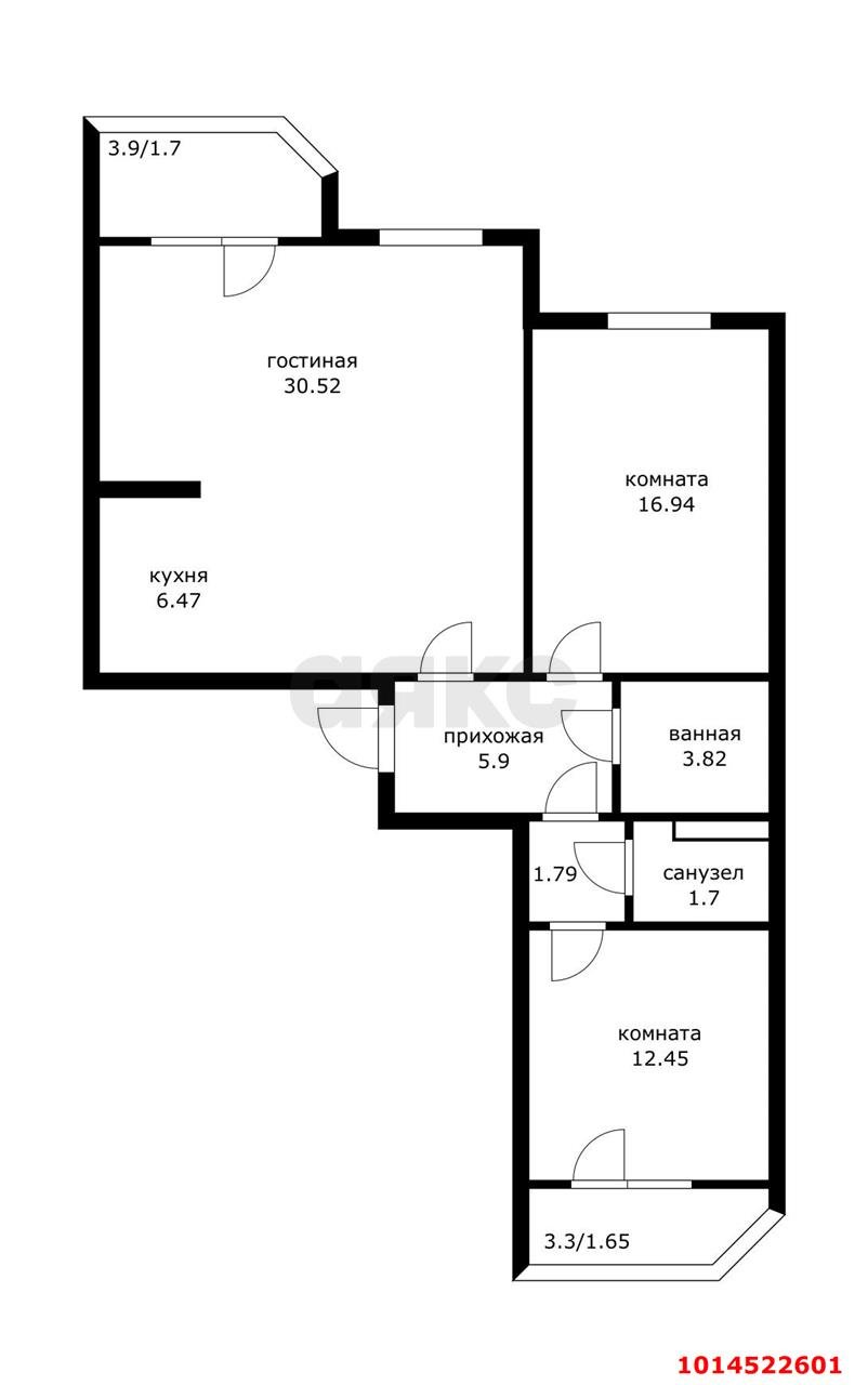 Фото №15: 3-комнатная квартира 86 м² - Краснодар, Восточно-Кругликовский, ул. Героя А.А. Аверкиева, 30