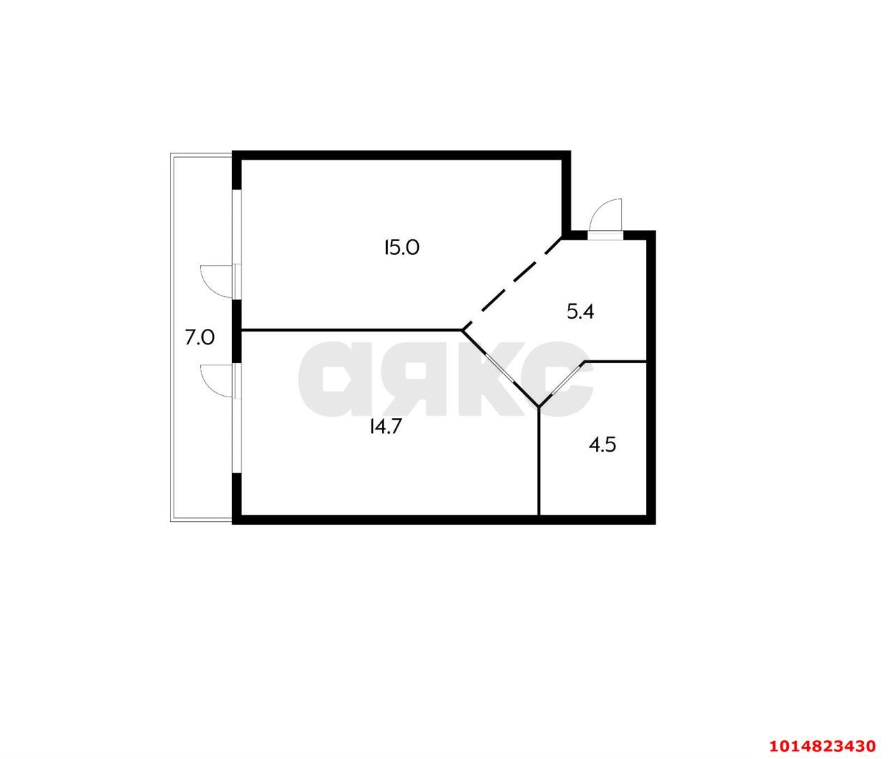 Фото №5: 1-комнатная квартира 39 м² - Краснодар, Прикубанский внутригородской округ, Завод Радиоизмерительных Приборов, мкр. Музыкальный, ул. имени С.В. Рахманинова, 13