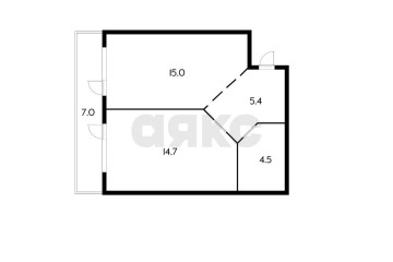 Фото №5: 1-комнатная квартира 39 м² - Краснодар, мкр. Музыкальный, ул. имени С.В. Рахманинова, 13