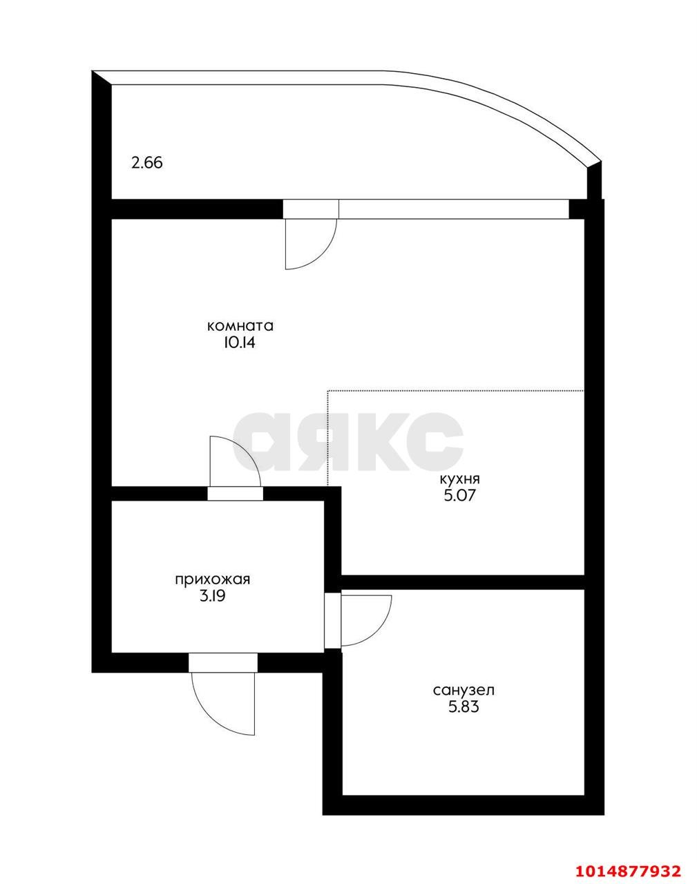 Фото №9: Студия 24 м² - Ольгинка, квартал Кабак, мкр. территория ГСК Сигнал