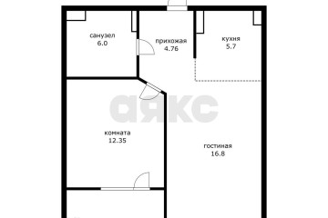Фото №2: 2-комнатная квартира 45 м² - Краснодар, мкр. жилой комплекс Парусная Регата, ул. Автолюбителей, 1Дк1