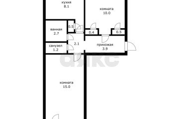 Фото №2: 2-комнатная квартира 44 м² - Краснодар, мкр. Черёмушки, ул. Ставропольская, 119