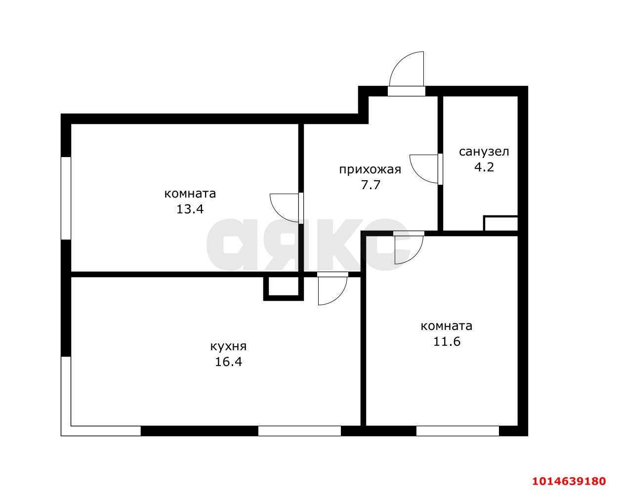 Фото №16: 2-комнатная квартира 60 м² - Краснодар, Догма Парк, ул. Марины Цветаевой, 7к1