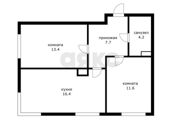 Фото №1: 2-комнатная квартира 60 м² - Краснодар, мкр. Догма Парк, ул. Марины Цветаевой, 7к1