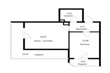 Фото №2: 1-комнатная квартира 49 м² - Краснодар, мкр. жилой комплекс Гарантия, ул. Дежнёва, 29/3