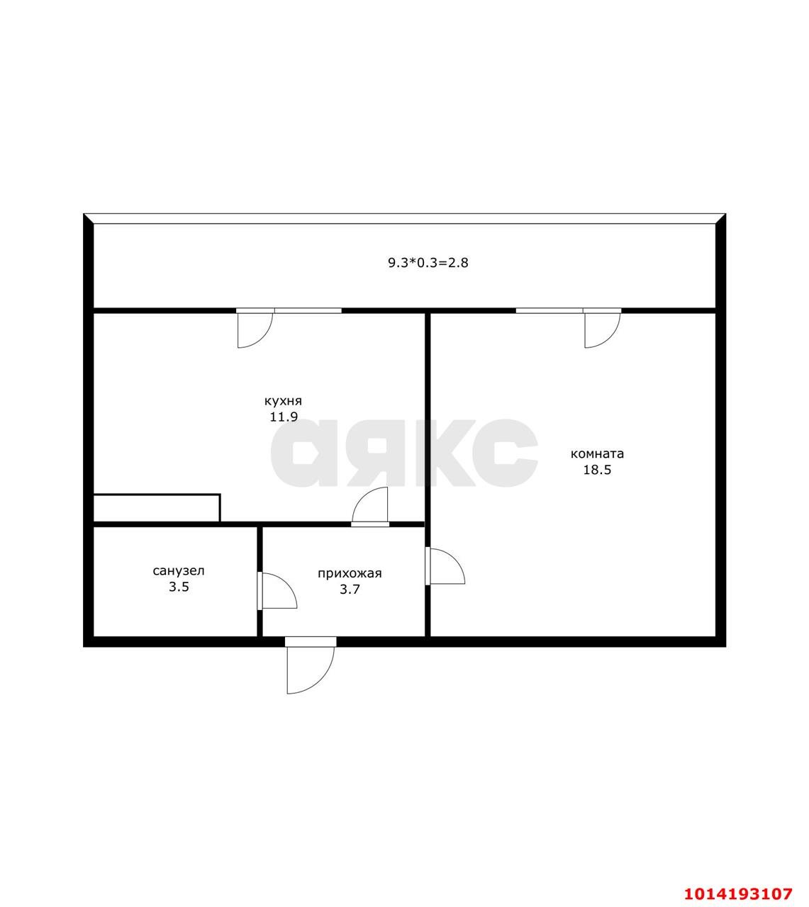 Фото №5: 1-комнатная квартира 37 м² - Краснодар, жилой комплекс Грани, ул. Западный Обход, 45к5