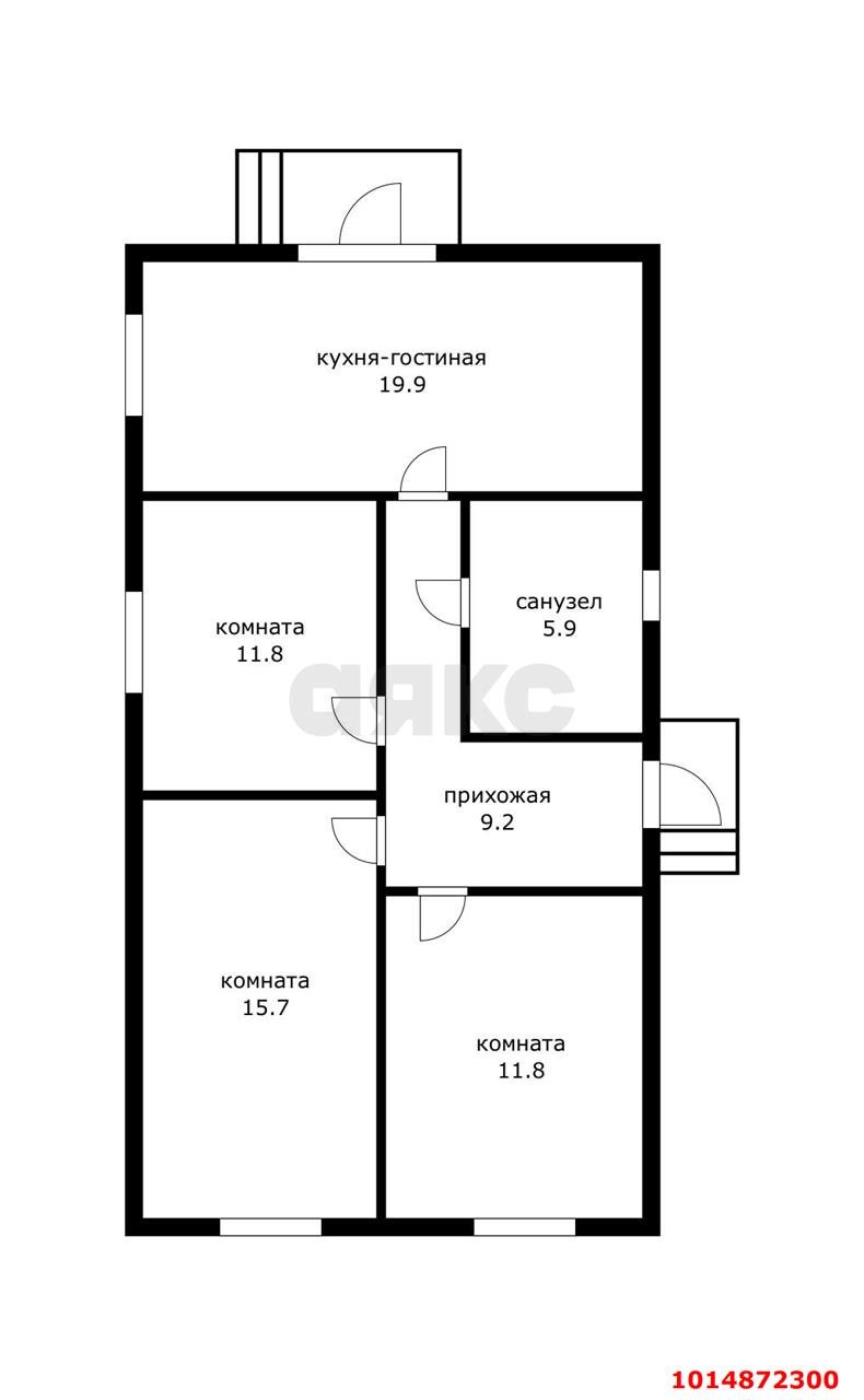 Фото №4: Дом 77 м² + 3 сот. - Южный, коттеджный  Южная столица, ул. Омская, 27