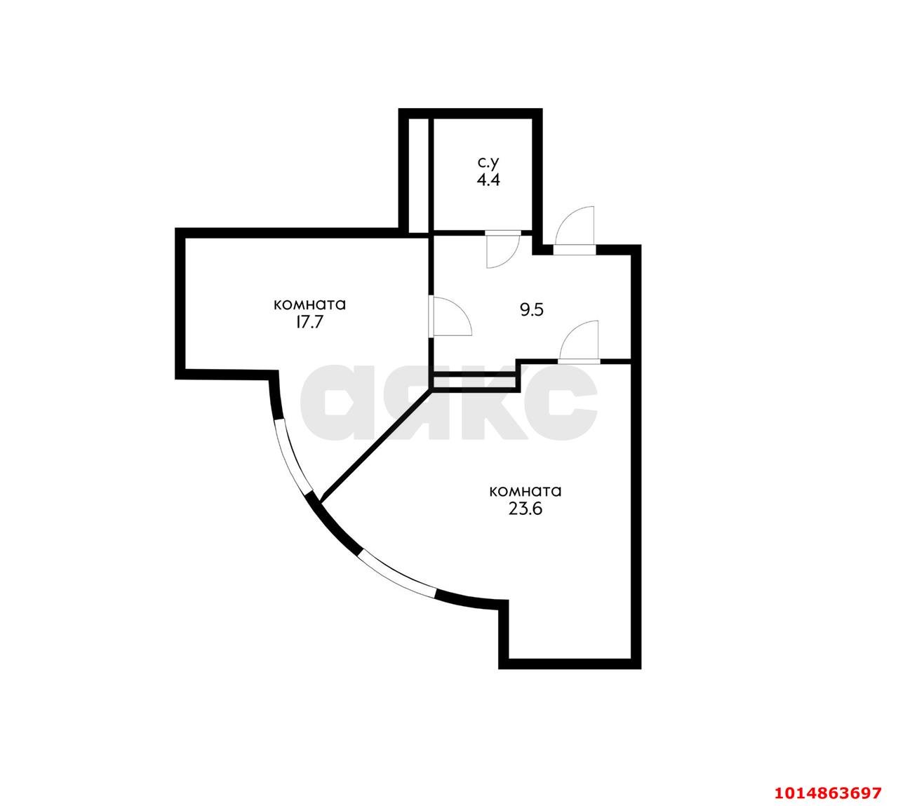 Фото №16: Апартаменты 54 м² - Краснодар, жилой комплекс Гранд Пэлэс, ул. Уральская, 75/6