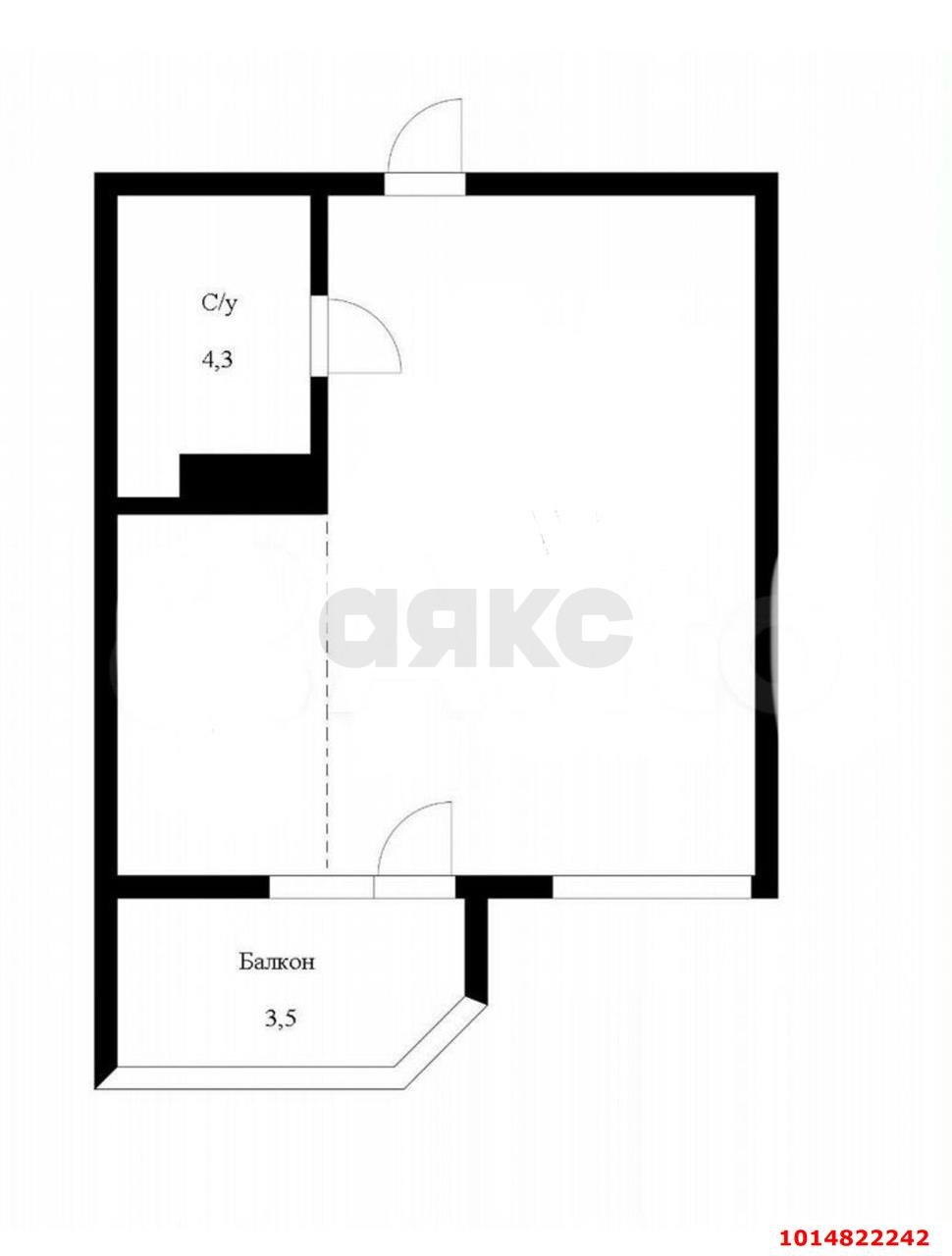 Фото №9: Студия 34 м² - Краснодар, Светлоград, ул. Красных Партизан, 1/4к3