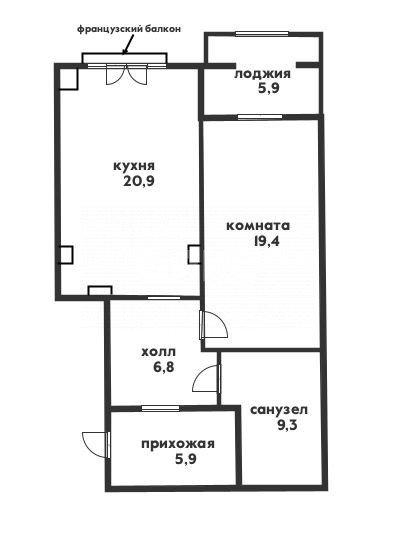 Фото №17: 1-комнатная квартира 67 м² - Геленджик, ул. Халтурина, 11