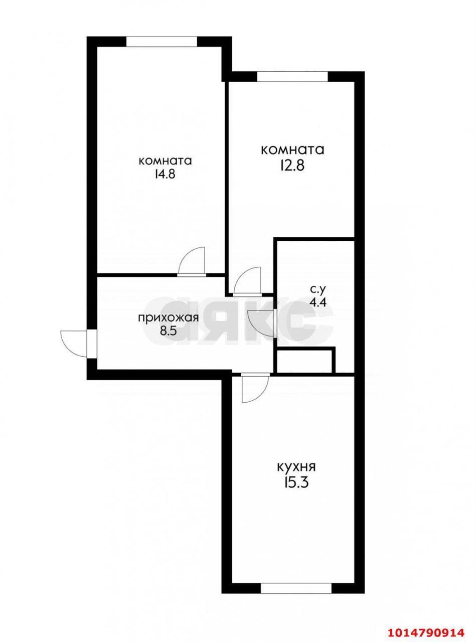 Фото №13: 2-комнатная квартира 55 м² - Новая Адыгея, жилой комплекс Баланс, ул. Береговая, 1к9