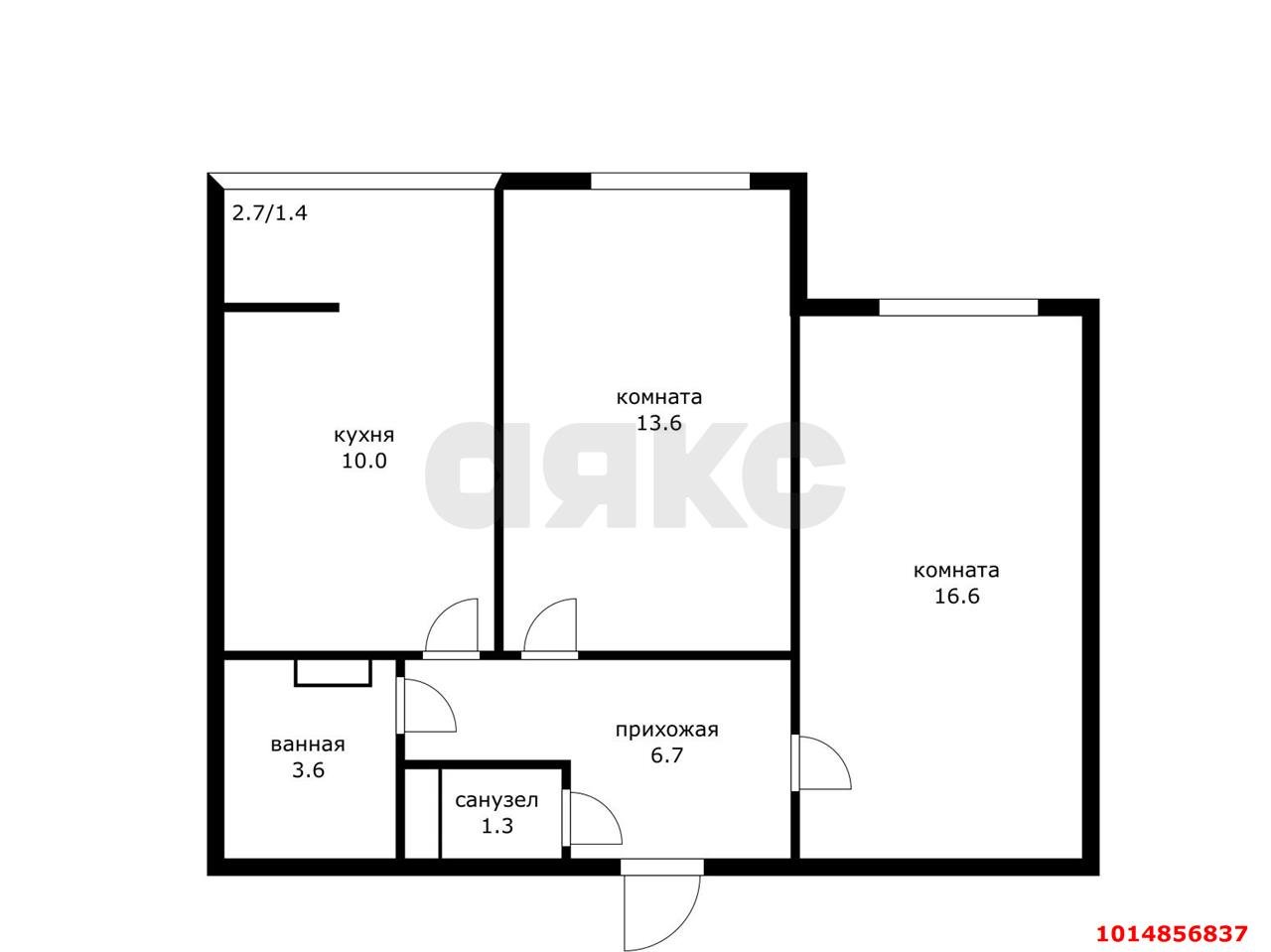 Фото №20: 2-комнатная квартира 60 м² - Краснодар, Прикубанский внутригородской округ, мкр. жилой комплекс Новелла, ул. Питерская, 40