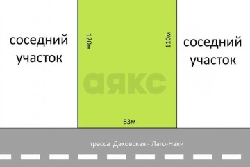 Фото №5: Коммерческая земля 100 сот. - Даховская, ул. Советская, 20