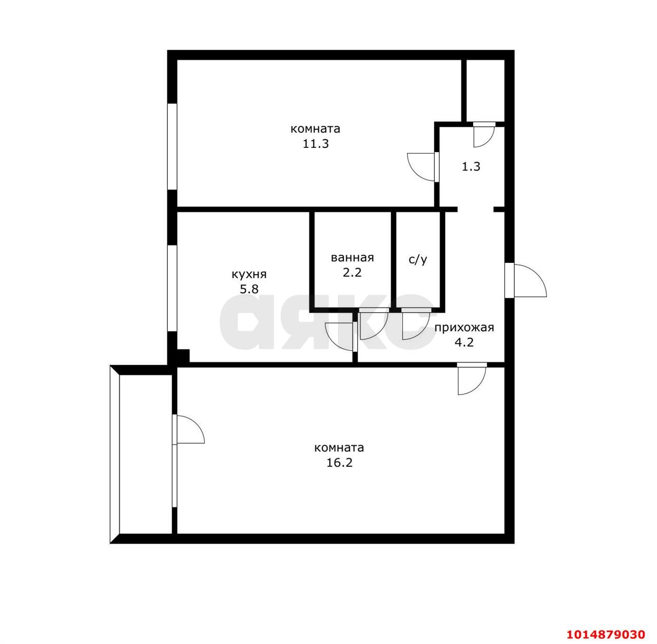 Фото №9: 2-комнатная квартира 45 м² - Краснодар, Гидростроителей, ул. имени Игнатова, 33