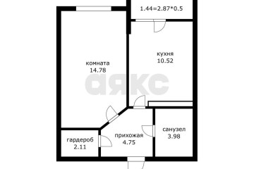 Фото №3: 1-комнатная квартира 36 м² - Краснодар, мкр. ЖК Губернский, ул. им. Героя Яцкова И.В., 19к2