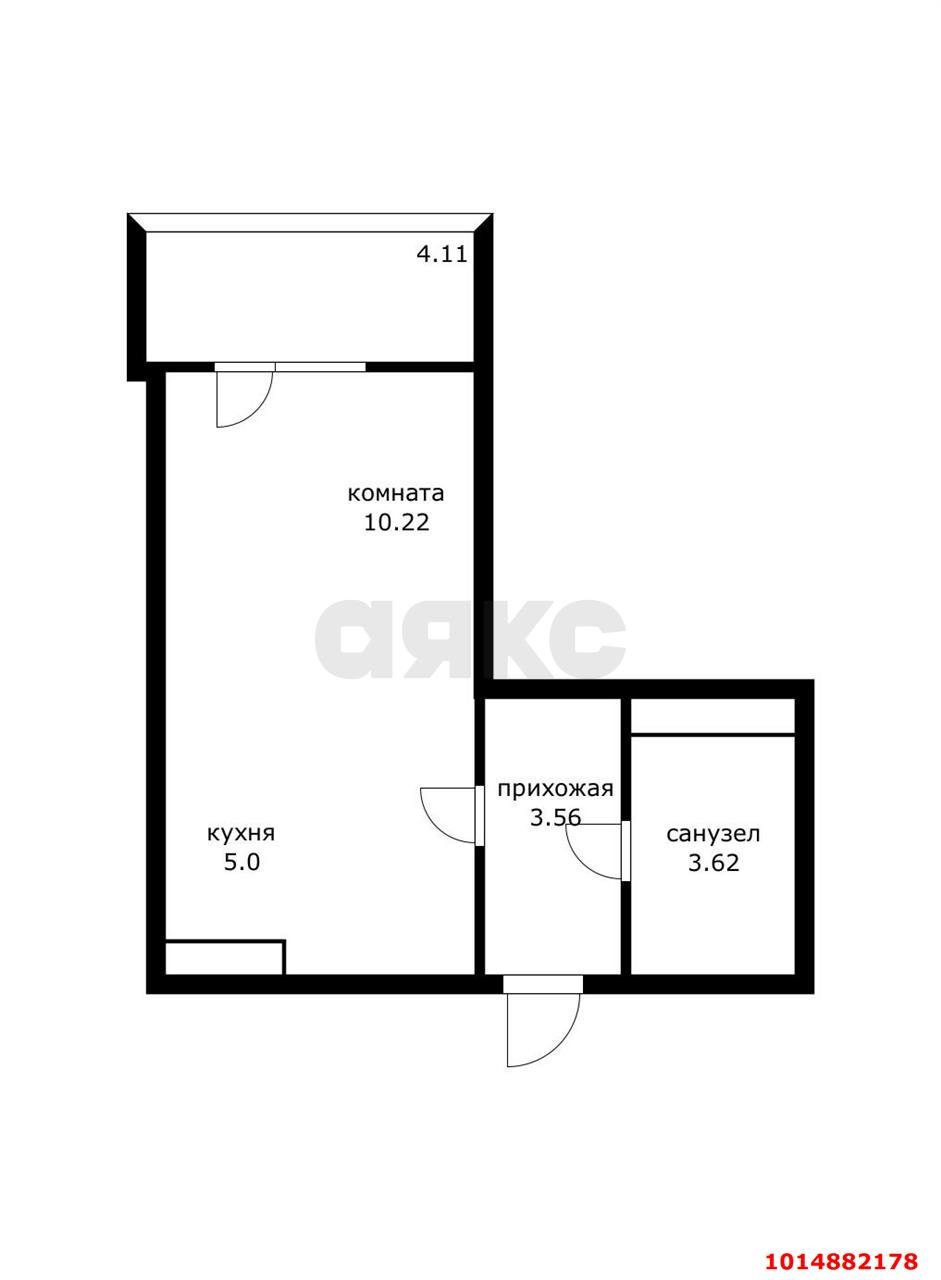 Фото №7: Студия 26 м² - Краснодар, Московский, ул. имени Николая Семеновича Котлярова, 20