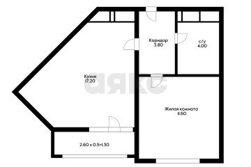 Фото №2: 1-комнатная квартира 39 м² - Краснодар, мкр. Школьный, ул. Школьная, 1