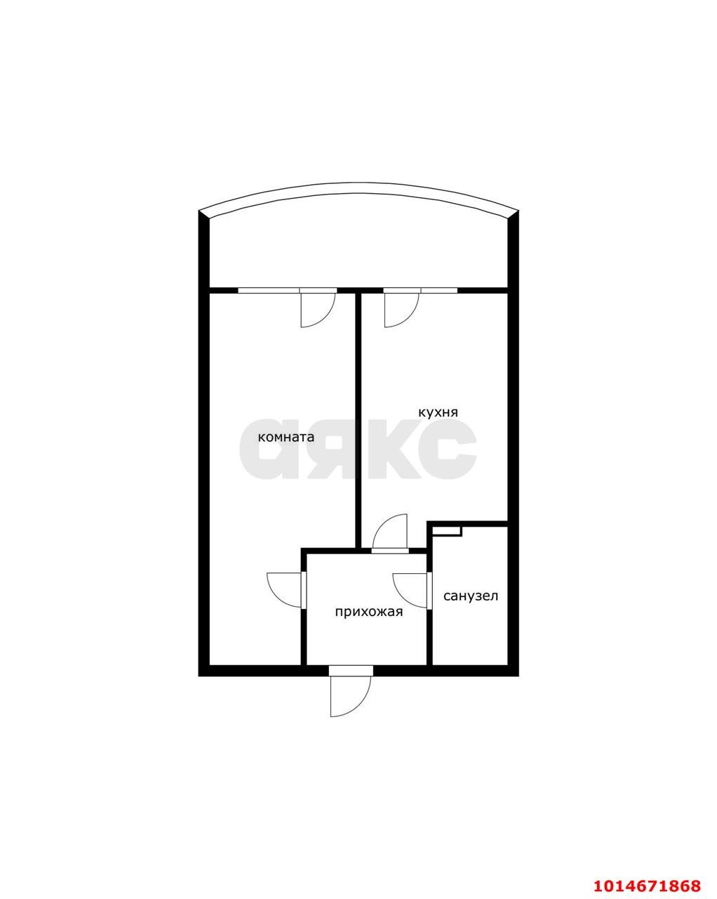 Фото №16: 1-комнатная квартира 50 м² - Краснодар, жилой комплекс Альпы, 